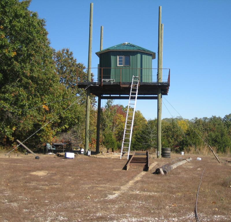 Tower WIth Support Cables - 1
